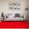 vidaXL Tapis HUARTE &agrave; poils courts doux et lavable rouge 200x200 cm