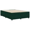 vidaXL Cadre de lit sans matelas vert fonc&eacute; 160x200 cm velours