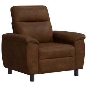 vidaXL Canap&eacute; Marron 95 x 90 x 95 cm Simili daim