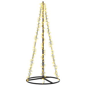 vidaXL Arbre de No&euml;l LED 165 cm 540 LED Blanc chaud Acier Noir