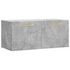 vidaXL Armoire murale gris b&eacute;ton 80x36,5x35 cm bois d'ing&eacute;nierie