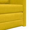 vidaXL Canap&eacute;-Lit 60cm Jaune fonc&eacute; Velours