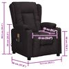 vidaXL Fauteuil de massage Noir Similicuir