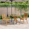 vidaXL Ensemble &agrave; manger de jardin 3 pcs Bois d'acacia solide