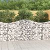 vidaXL Paniers à gabions arqués 15 pcs 200x30x100/120 cm Fer galvanisé