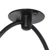 VidaXL Lampe suspendue avec 3 porte-lampes E27 noir métal