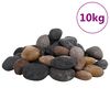 vidaXL Galets polis 10 kg multicolores 5-8 cm