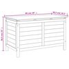 vidaXL Boîte de rangement de jardin 99x49,5x58,5 cm bois massif sapin