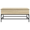 vidaXL Table basse chêne sonoma 100x50x45cm bois d'ingénierie et métal