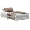 vidaXL Cadre de lit Gris b&eacute;ton 203 x 93 x 25 cm Bois d'ing&eacute;nierie