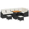 vidaXL Ensemble de canap&eacute; de jardin 9 pc 7-Nombre de places Noir
