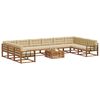 vidaXL Ensemble de canap&eacute;s d'ext&eacute;rieur 11 pcs Naturel et Beige