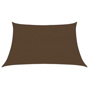 vidaXL Voile d'ombrage 160 g/m&sup2; Marron 3/4x2 m PEHD