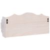 vidaXL Porte-manteau mural Blanc 50x10x23 cm Bois
