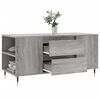vidaXL Table basse sonoma gris 102x44,5x50 cm bois d'ing&eacute;nierie