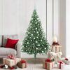 vidaXL Sapin de No&euml;l artificiel pr&eacute;-&eacute;clair&eacute; Vert 180 cm PVC