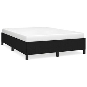 vidaXL Cadre de lit sans matelas noir 140x190 cm tissu