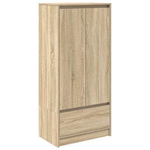 vidaXL Armoire tiroir ch&ecirc;ne sonoma 55,5x34x119,5 cm bois d'ing&eacute;nierie