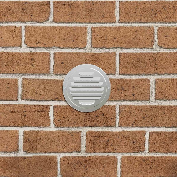 vidaXL Couvre-vent Air 4 pcs Argent 80 mm Acier inoxydable