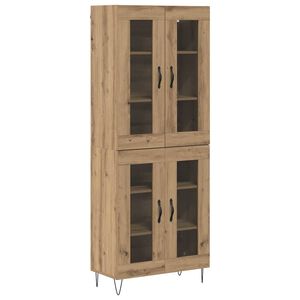vidaXL Haut Armoire Ch&ecirc;ne artisanal 69,5 x 34 x 180 cm