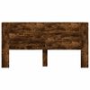 vidaXL T&ecirc;te de lit Ch&ecirc;ne fum&eacute; 200 x 16,5 x 103,5 cm Bois d'ing&eacute;nierie