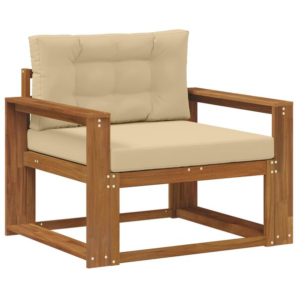 vidaXL Sofa de milieu ext&eacute;rieur Bois d'Acacia Massif Naturel