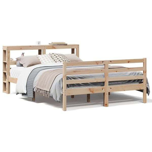 vidaXL Cadre de lit sans matelas 160x200 cm bois massif de pin