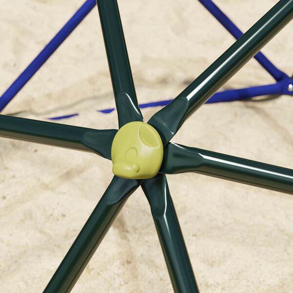 vidaXL D&ocirc;me d'escalade Bleu Acier