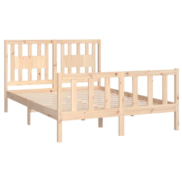 vidaXL Cadre de lit sans matelas bois massif de pin 140x200 cm