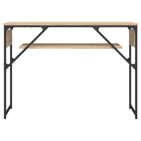 vidaXL Table console avec &eacute;tag&egrave;re ch&ecirc;ne sonoma 105x30x75 cm