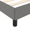 vidaXL Cadre de lit sans matelas gris fonc&eacute; 180x200 cm tissu