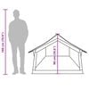 vidaXL Tente de camping 2 personnes marron imperm&eacute;able