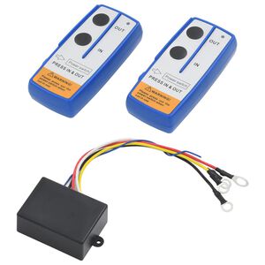 vidaXL 2 pcs T&eacute;l&eacute;commandes sans fil pour treuil avec r&eacute;cepteur