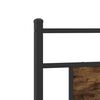 vidaXL Cadre de lit sans matelas ch&ecirc;ne fum&eacute; 90x190cm bois d'ing&eacute;nierie