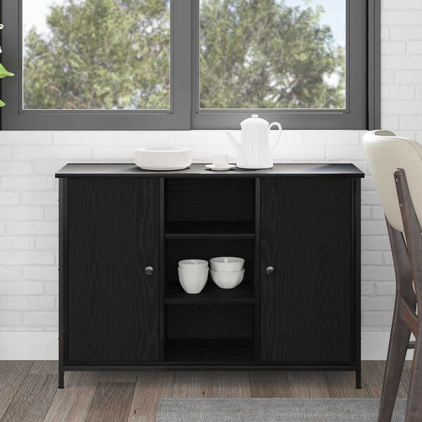 vidaXL Buffet Ch&ecirc;ne noir 100 x 35 x 70 cm