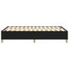 vidaXL Cadre de lit à ressorts noir 120x200 cm tissu