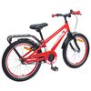 vidaXL V&eacute;lo pour Enfants 18 Pouces pour les 5-7 ans Rouge