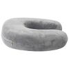 vidaXL Oreiller avec oreiller Gris 27 x 27 x 8,5 cm Velours