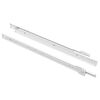 vidaXL Glissi&egrave;re de tiroir 2 pc Blanc 400 mm Acier