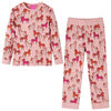 Pyjamas enfants &agrave; manches longues rose clair 116
