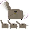 vidaXL Fauteuil de massage inclinable Cappuccino Similicuir