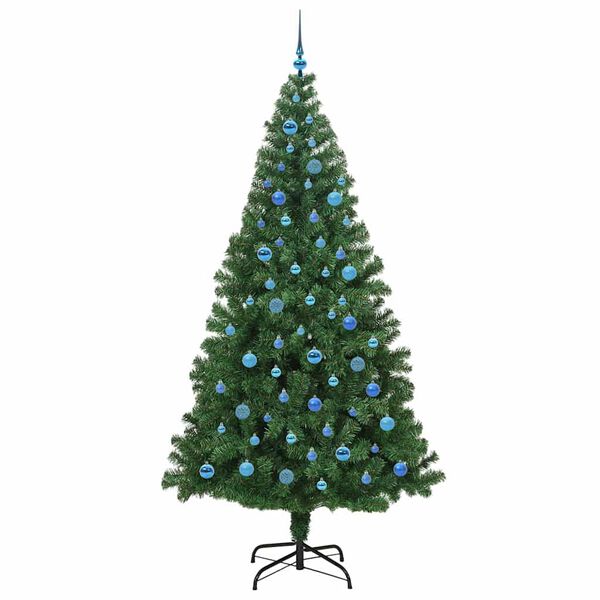 vidaXL Sapin de No&euml;l artificiel Vert 240 cm PVC, Acier et Plastique