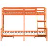 vidaXL Lit superpos&eacute; sans matelas 90x200/140x200 cm bois massif