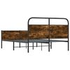vidaXL Cadre de lit sans matelas 135x190 cm ch&ecirc;ne sonoma