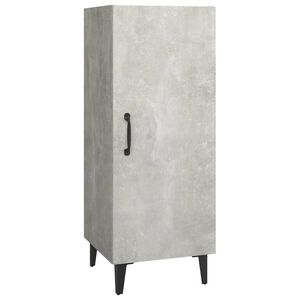 vidaXL Buffet Gris béton 34,5x34x90 cm Bois d'ingénierie