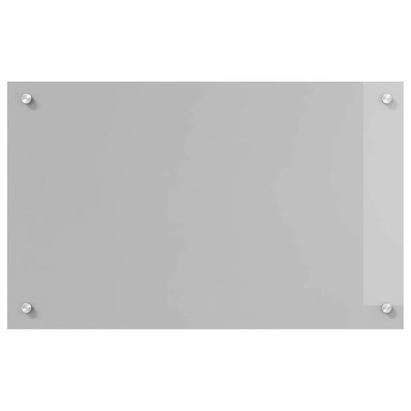 vidaXL Protection de cuisine 2 pcs Gris clair 80 x 50 cm verre trempé