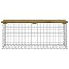 vidaXL Banc de jardin design gabion 103x31,5x42cm bois de pin imprégné