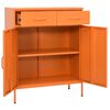 vidaXL Armoire de rangement Orange 80x35x101,5 cm Acier