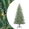 vidaXL Arbre de No&euml;l artificiel floconn&eacute; de neige avec lumi&egrave;re LED