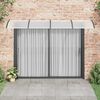 vidaXL Auvent de porte Noir 350x100 cm Polycarbonate